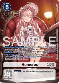 Homeros (Alternate Art) | Time Stranger | Secret Rare | Foil | #BT24-102 SEC