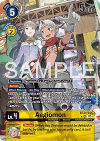 Aegiomon (Alternate Art) | Time Stranger | Super Rare | Foil | #BT24-034 SR