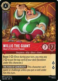 Willie the Giant - Ghost of Christmas Present 126/204 Rare