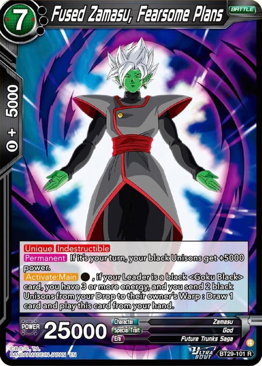 Fused Zamasu, Fearsome Plans BT29-101 Rare