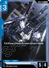 Full Armor Unicorn Gundam (Unicorn Mode) | Steel Requiem | Common | Normal | #GD03-016