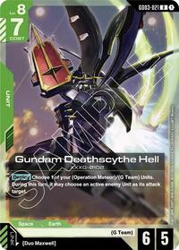Gundam Deathscythe Hell | Steel Requiem | Rare | Holofoil | #GD03-021