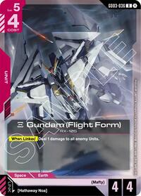 Xi Gundam (Flight Form) | Steel Requiem | Rare | Holofoil | #GD03-036