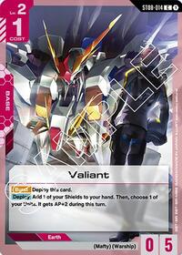 Valiant | Starter Deck 08: Flash of Radiance | Common | Normal | #ST08-014