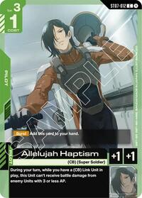 Allelujah Haptism | Starter Deck 07: Celestial Drive | Common | Normal | #ST07-012