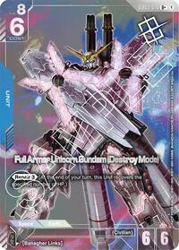 Full Armor Unicorn Gundam (Destroy Mode) (Store Tournament Winner Pack 03) | Gundam Promotional Cards | U+ | Holofoil | #GD03-010