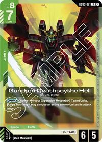 Gundam Deathscythe Hell (Store Tournament Participant Pack 03) | Gundam Promotional Cards | Rare | Holofoil | #GD03-021