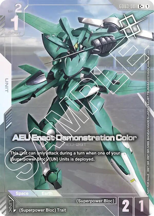 AEU Enact Demonstration Color (Store Tournament Winner Pack 03) GD03-081 C+ Holofoil