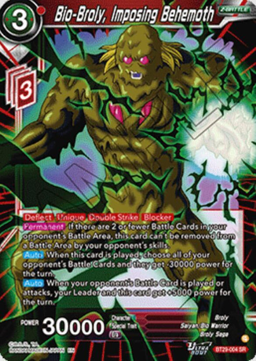 Bio-Broly, Imposing Behemoth BT29-004 Super Rare Foil