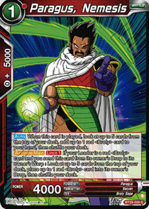 Paragus, Nemesis BT29-020 Common