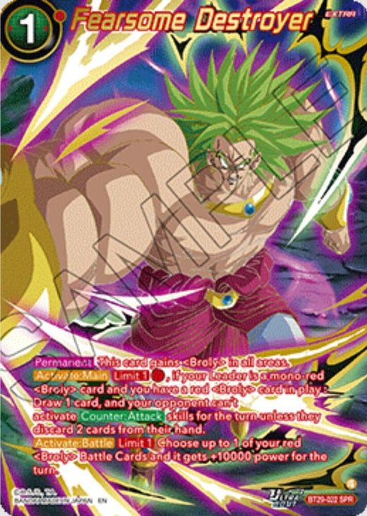 Fearsome Destroyer (SPR) BT29-022 Special Rare Foil