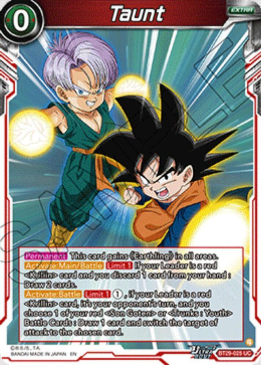 Taunt BT29-025 Uncommon