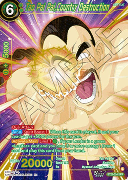Tao Pai Pai, Country Destruction (SPR) BT29-054 Special Rare Foil