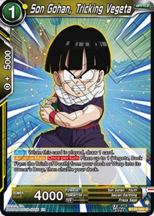 Son Gohan, Tricking Vegeta BT29-062 Common