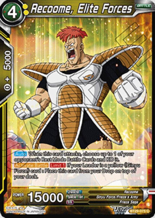 Recoome, Elite Forces BT29-075 Common