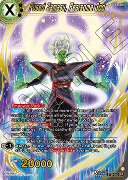 Fused Zamasu, Fearsome God (SPR) BT29-092 Special Rare Foil