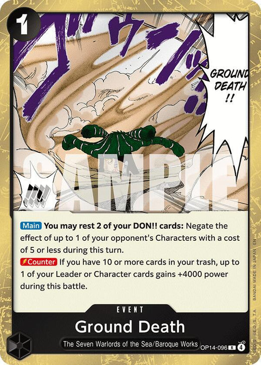 Ground Death OP14-096 R Foil