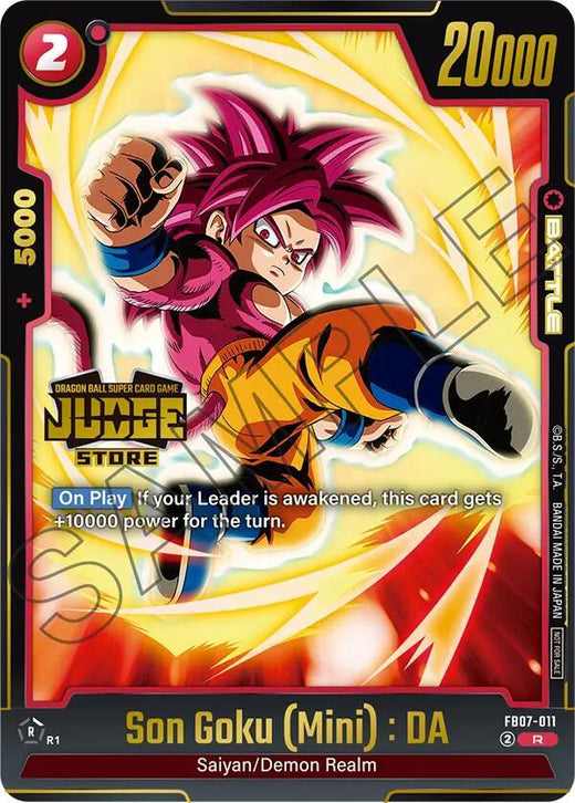 Son Goku (Mini) : DA (Judge Pack (Tienda de jueces) 05) FB07-011 R Foil