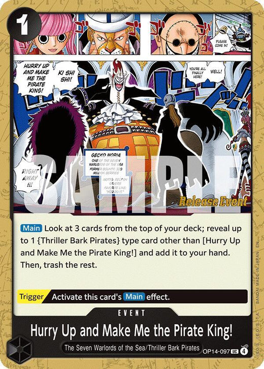 Hurry Up and Make Me the Pirate King! OP14-097 UC