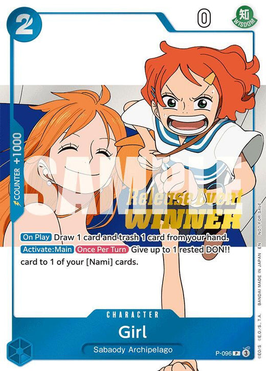 Girl (OP14 Release Event Winner) P-096 PR Foil
