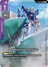 Armed Intervention (C+) | Starter Deck 07: Celestial Drive | C+ | Holofoil | #ST07-013