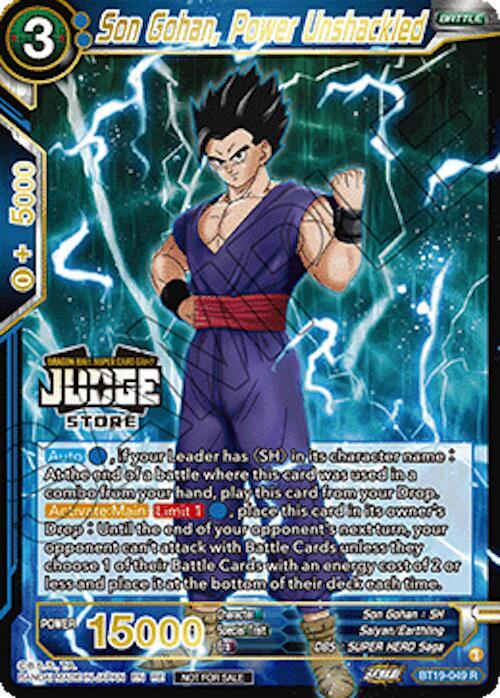 Son Gohan, Power Unshackled (Judge Pack Vol.18) (Store) BT19-049 Rare Foil