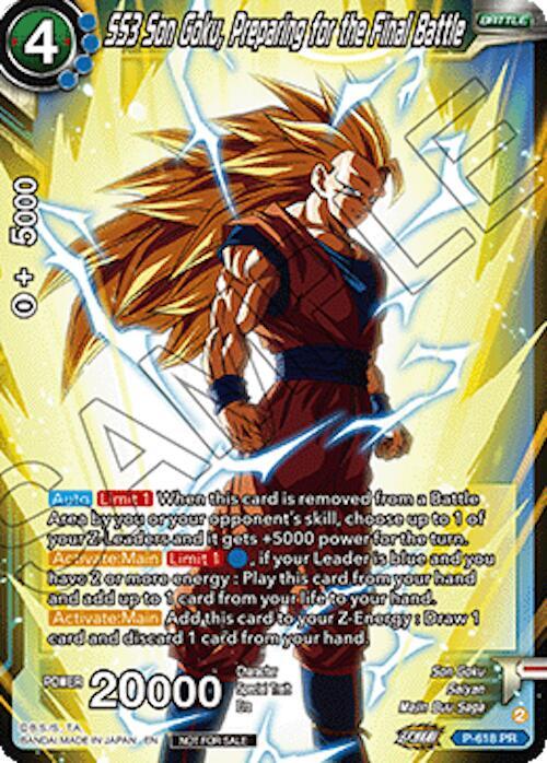 SS3 Son Goku, Preparing for the Final Battle (Ultra-Bout Series Tournament Pack Vol.1) P-618 Promo