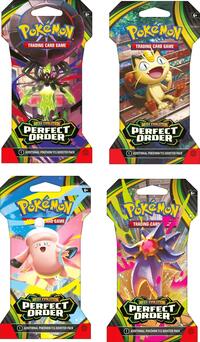 Pokemon: Perfect Order Sleeved Booster Pack Art Bundle [Set of 4]