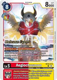 Aegiochusmon | Time Stranger Release Event Cards | Rare | Foil | #BT24-014 R