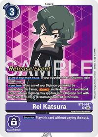 Rei Katsura | Time Stranger Release Event Cards | Rare | Foil | #BT24-087 R