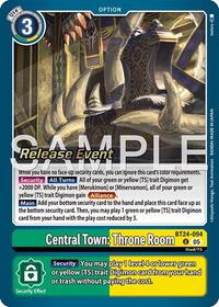 Central Town: Throne Room | Time Stranger Release Event Cards | Uncommon | Foil | #BT24-094 U
