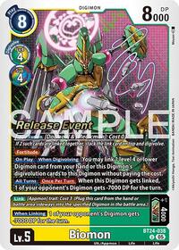 Biomon | Time Stranger Release Event Cards | Uncommon | Foil | #BT24-038 U