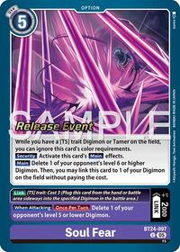 Soul Fear | Time Stranger Release Event Cards | Uncommon | Foil | #BT24-097 U