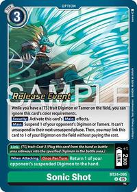 Sonic Shot | Time Stranger Release Event Cards | Uncommon | Foil | #BT24-095 U
