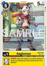 Aegiomon | Time Stranger | Super Rare | Foil | #BT24-034 SR