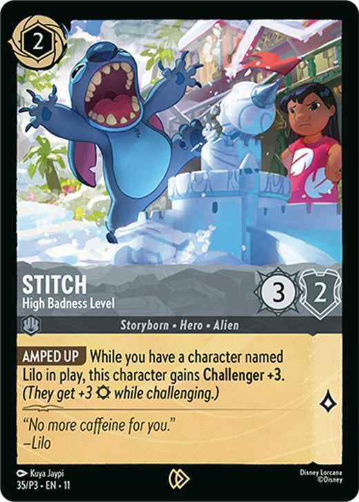 Stitch - High Badness Level 35 Promo Cold Foil