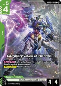 Gundam AGE-2 Normal | Steel Requiem | Legend Rare | Holofoil | #GD03-019