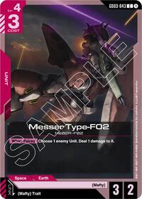 Messer Type-F02 | Steel Requiem | Common | Normal | #GD03-043