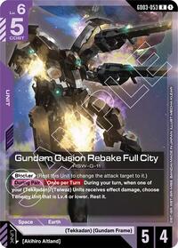 Gundam Gusion Rebake Full City | Steel Requiem | Rare | Holofoil | #GD03-053