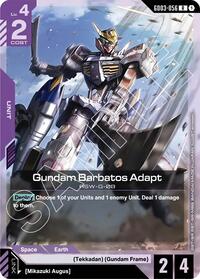 Gundam Barbatos Adapt | Steel Requiem | Rare | Holofoil | #GD03-056