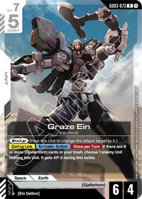 Graze Ein | Steel Requiem | Rare | Holofoil | #GD03-073