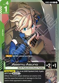 Asemu Asuno | Steel Requiem | Rare | Holofoil | #GD03-088