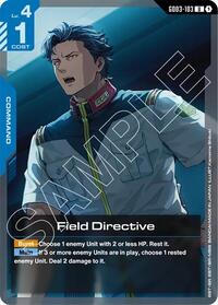 Field Directive | Steel Requiem | Uncommon | Normal | #GD03-103
