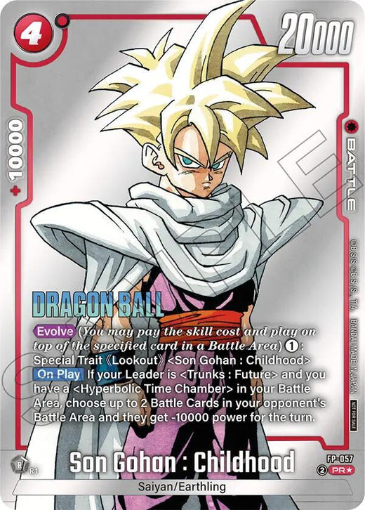 Son Gohan : Infancia - FP-057 (Paquete de Torneo MANGA ver. ESPECIAL) FP-057 Promo Foil