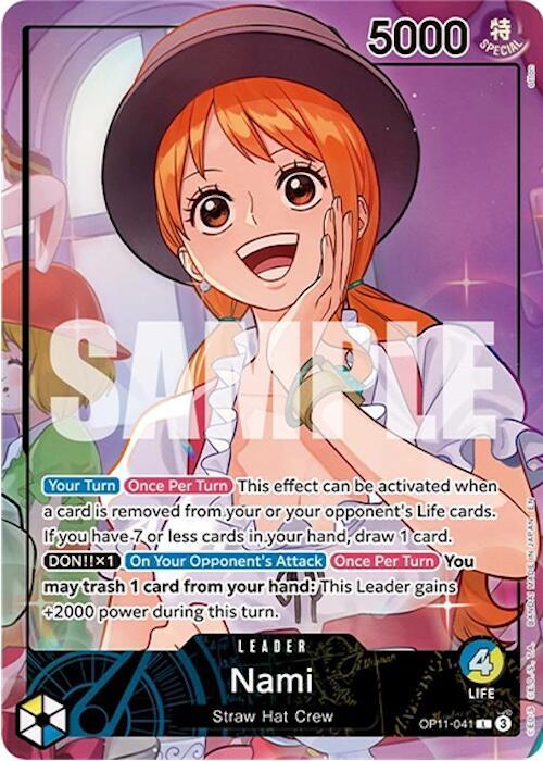 Nami (Whole Cake Island Arc) OP11-041 L Foil