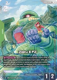 Zaku II FZ (R+) | Steel Requiem | R+ | Holofoil | #GD03-020