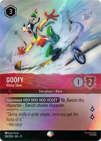 Goofy - Klutzy Skier (Epic) 216/204 Epic Holofoil
