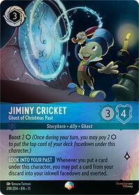 Jiminy Cricket - Ghost of Christmas Past (Epic) 218/204 Epic Holofoil