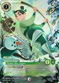 Mulan - Resourceful Recruit (Enchanted) 229/204 Enchanted Holofoil