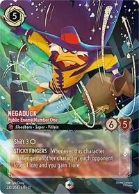 Negaduck - Public Enemy Number One (Enchanted) 232/204 Enchanted Holofoil